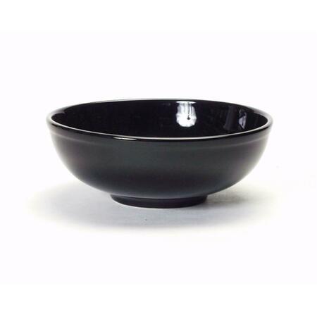 TUXTON CHINA 75.5 Oz. Menudo-Salad Bowl - Black - 1 Dozen BBB-7003